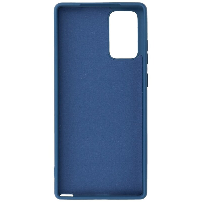 Carcasa de TPU de color de moda de 2.0 mm de espesor para Samsung Galaxy Note 20 Azul marino