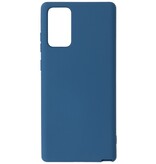 Carcasa de TPU de color de moda de 2.0 mm de espesor para Samsung Galaxy Note 20 Azul marino