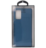 Carcasa de TPU de color de moda de 2.0 mm de espesor para Samsung Galaxy Note 20 Azul marino