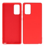 2,0 mm tyk mode farve TPU taske til Samsung Galaxy Note 20 Rød