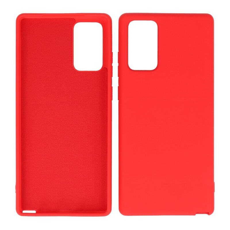 2,0 mm tyk mode farve TPU taske til Samsung Galaxy Note 20 Rød