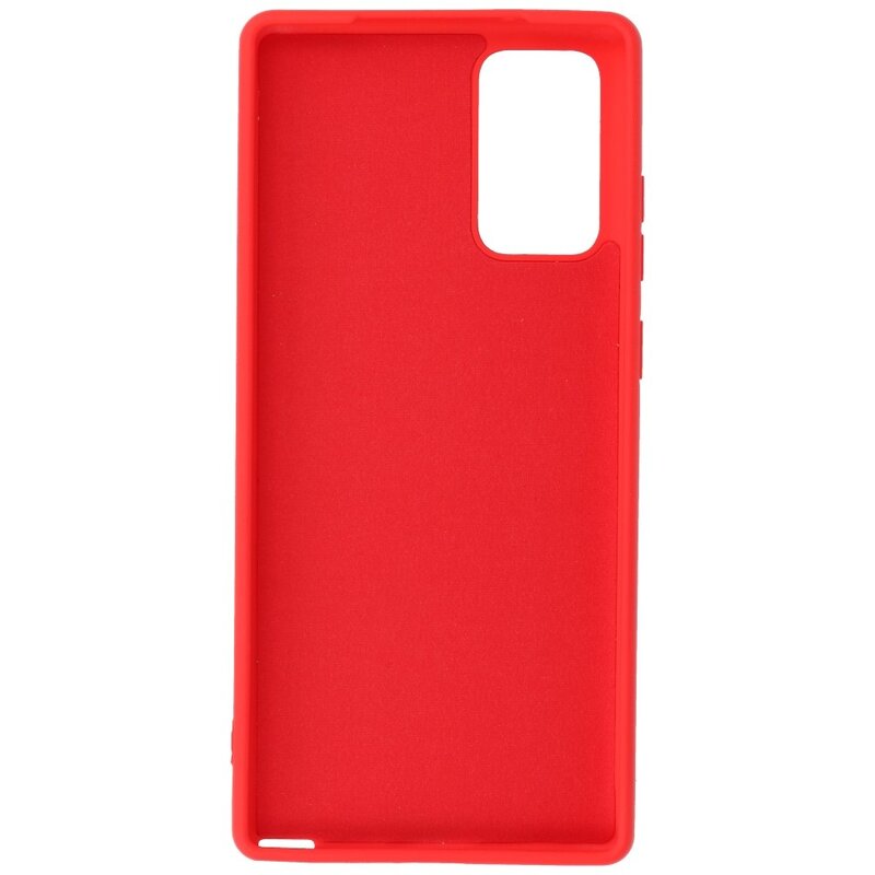 Custodia in TPU color moda spessa 2,0 mm per Samsung Galaxy Note 20 rosso