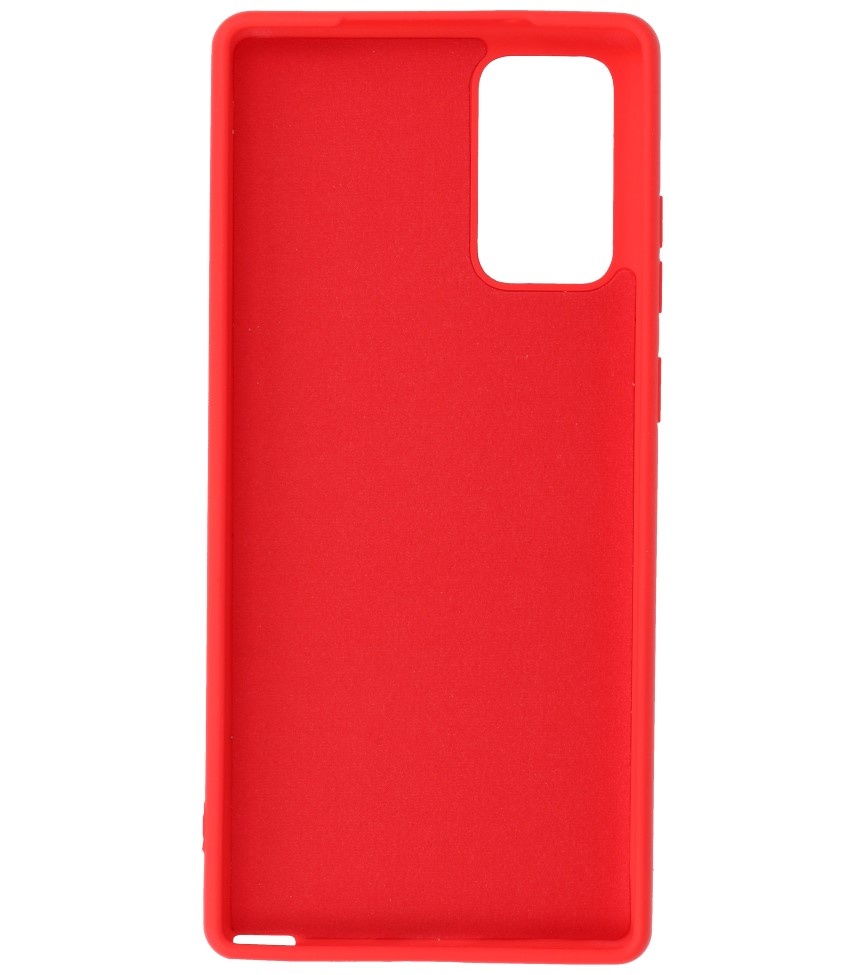 Custodia in TPU color moda spessa 2,0 mm per Samsung Galaxy Note 20 rosso