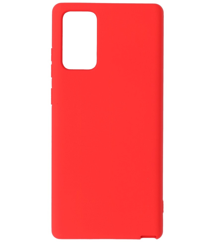 2.0mm Dikke Fashion Color TPU Hoesje voor Samsung Galaxy Note 20 Rood