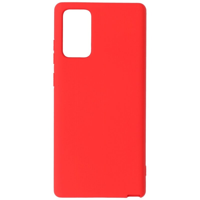 2,0 mm tyk mode farve TPU taske til Samsung Galaxy Note 20 Rød