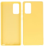 2.0mm Dikke Fashion Color TPU Hoesje voor Samsung Galaxy Note 20 Geel