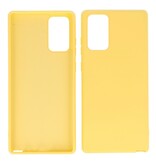 2,0 mm tyk mode farve TPU taske til Samsung Galaxy Note 20 gul