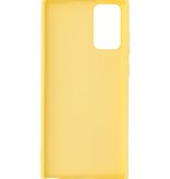 2,0 mm tyk mode farve TPU taske til Samsung Galaxy Note 20 gul