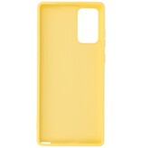 Carcasa de TPU de color de moda de 2.0 mm de espesor para Samsung Galaxy Note 20 Amarillo