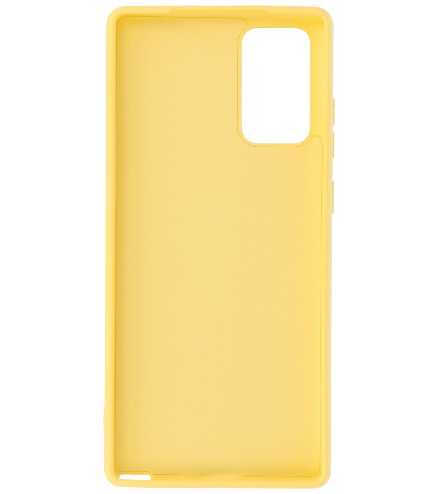 2.0mm Dikke Fashion Color TPU Hoesje voor Samsung Galaxy Note 20 Geel