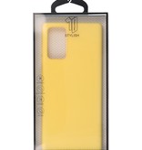 Carcasa de TPU de color de moda de 2.0 mm de espesor para Samsung Galaxy Note 20 Amarillo