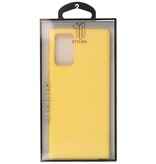 2,0 mm tyk mode farve TPU taske til Samsung Galaxy Note 20 gul