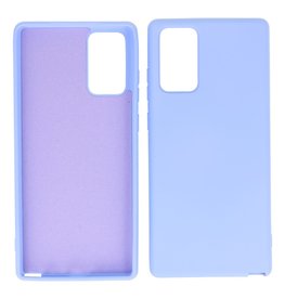2.0mm Dikke Fashion Color TPU Hoesje Samsung Galaxy Note 20 Paars