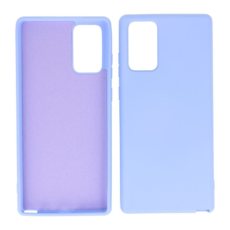 Coque en TPU Fashion Color de 2,0 mm d'épaisseur pour Samsung Galaxy Note 20 Violet