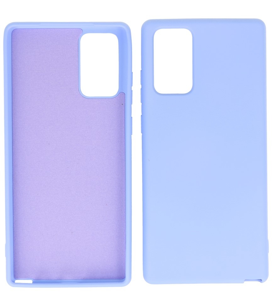 Custodia in TPU di colore moda spesso 2,0 mm per Samsung Galaxy Note 20 viola