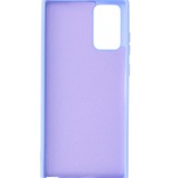 Estuche de TPU de color de moda de 2.0 mm de espesor para Samsung Galaxy Note 20 Púrpura