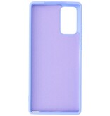Custodia in TPU di colore moda spesso 2,0 mm per Samsung Galaxy Note 20 viola