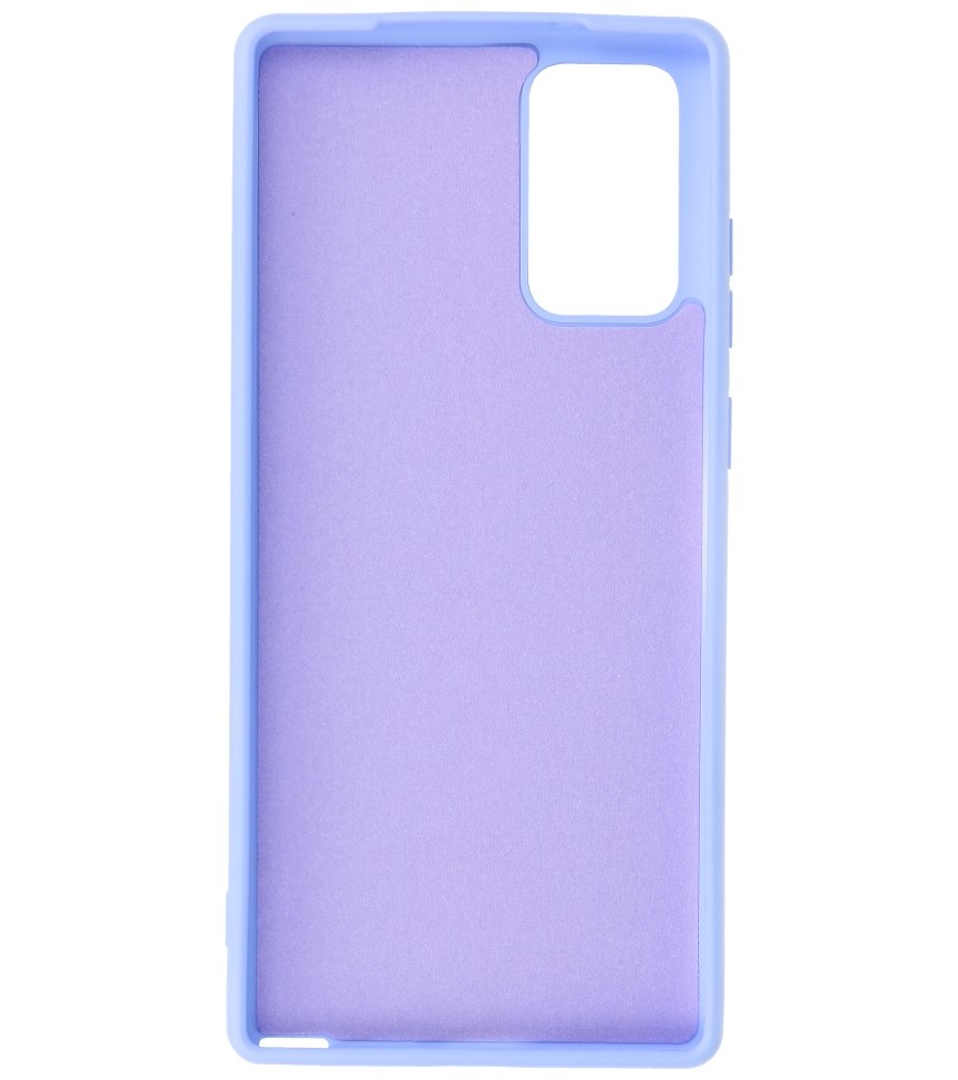 2.0mm Thick Fashion Color TPU Case for Samsung Galaxy Note 20 Purple