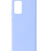 Estuche de TPU de color de moda de 2.0 mm de espesor para Samsung Galaxy Note 20 Púrpura