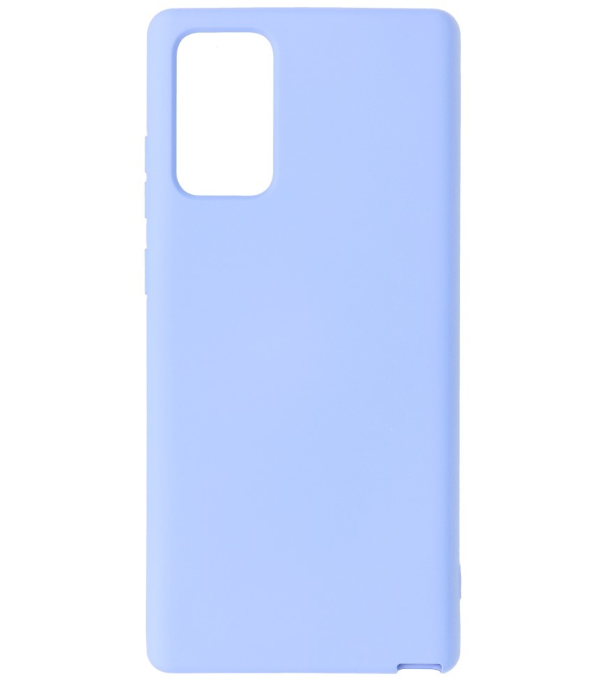 Coque en TPU Fashion Color de 2,0 mm d'épaisseur pour Samsung Galaxy Note 20 Violet