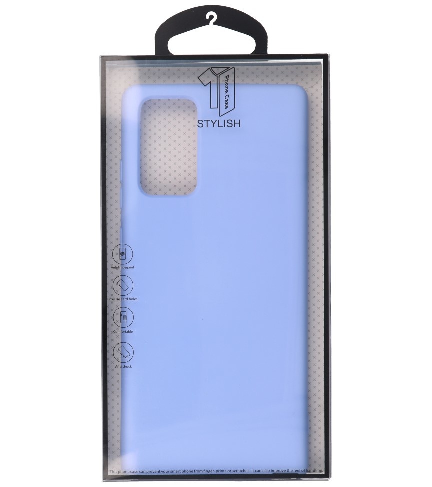 2,0 mm dicke Modefarbe TPU-Hülle für Samsung Galaxy Note 20 Lila