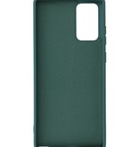 2,0 mm tyk mode farve TPU taske til Samsung Galaxy Note 20 mørkegrøn