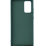 2.0mm Dikke Fashion Color TPU Hoesje voor Samsung Galaxy Note 20 Donker Groen