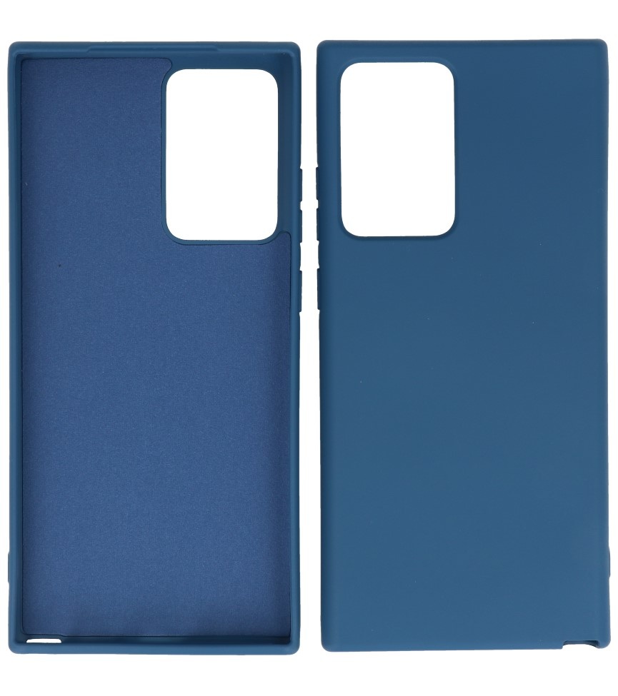 Coque en TPU couleur tendance de 2,0 mm d'épaisseur pour Samsung Galaxy Note 20 Ultra Navy