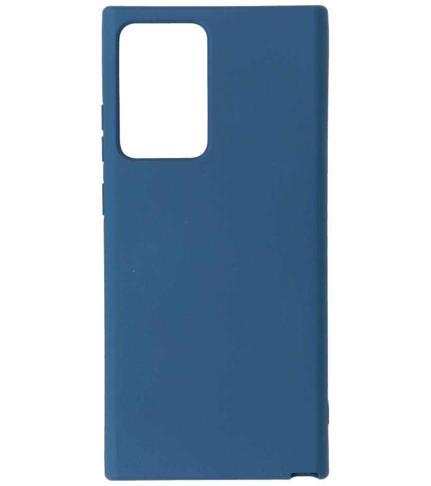 2.0mm Dikke Fashion Color TPU Hoesje voor Samsung Galaxy Note 20 Ultra Navy