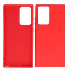 Funda de TPU de color de moda gruesa de 2.0 mm para Samsung Galaxy Note 20 Ultra rojo