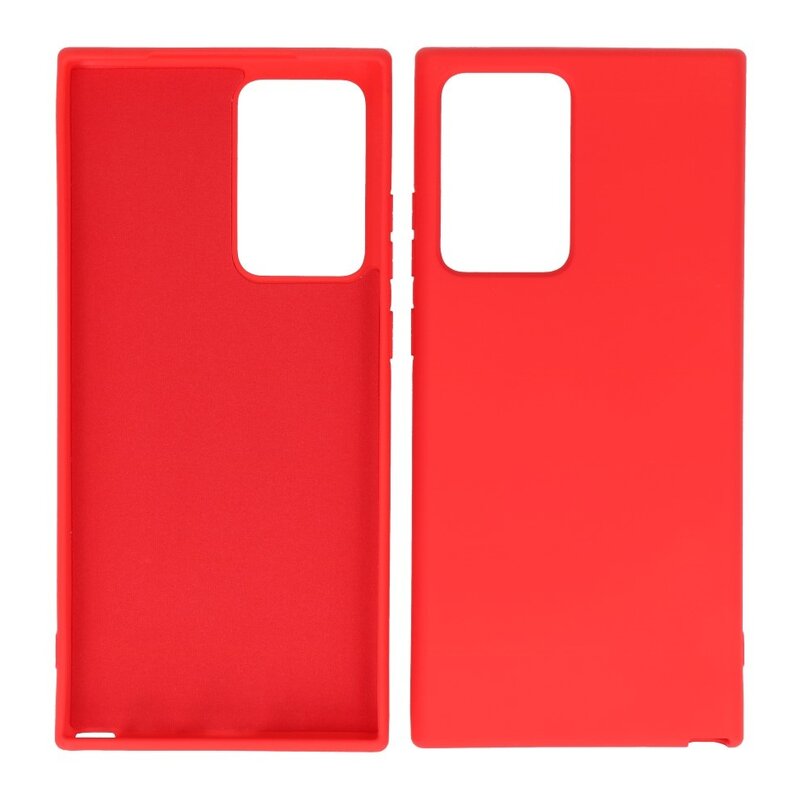Custodia in TPU di colore moda spesso 2,0 mm per Samsung Galaxy Note 20 Ultra Red