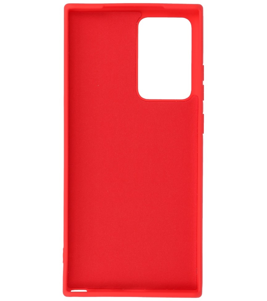 2,0 mm dicke Modefarbe TPU-Hülle für Samsung Galaxy Note 20 Ultra Red