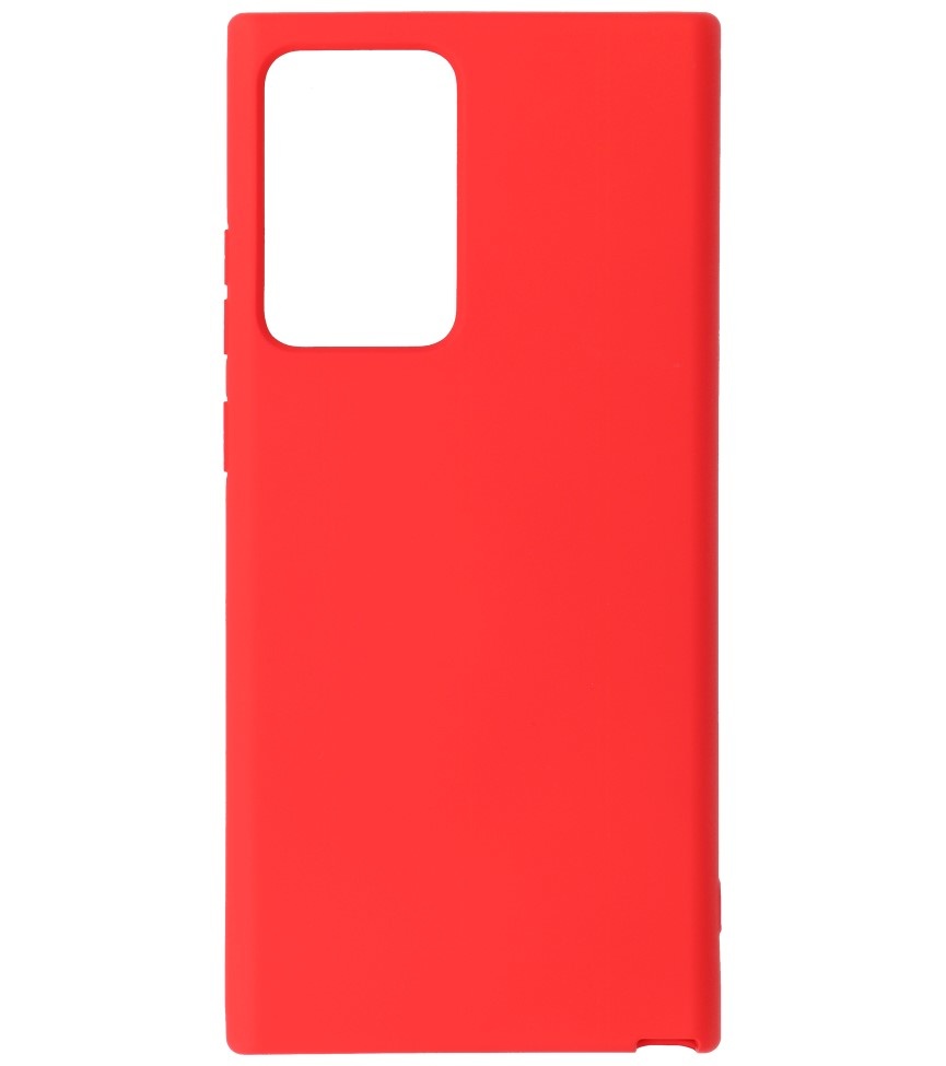 Custodia in TPU di colore moda spesso 2,0 mm per Samsung Galaxy Note 20 Ultra Red