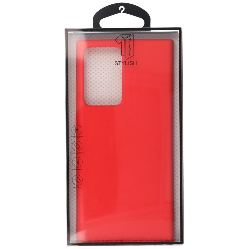 Custodia in TPU di colore moda spesso 2,0 mm per Samsung Galaxy Note 20 Ultra Red