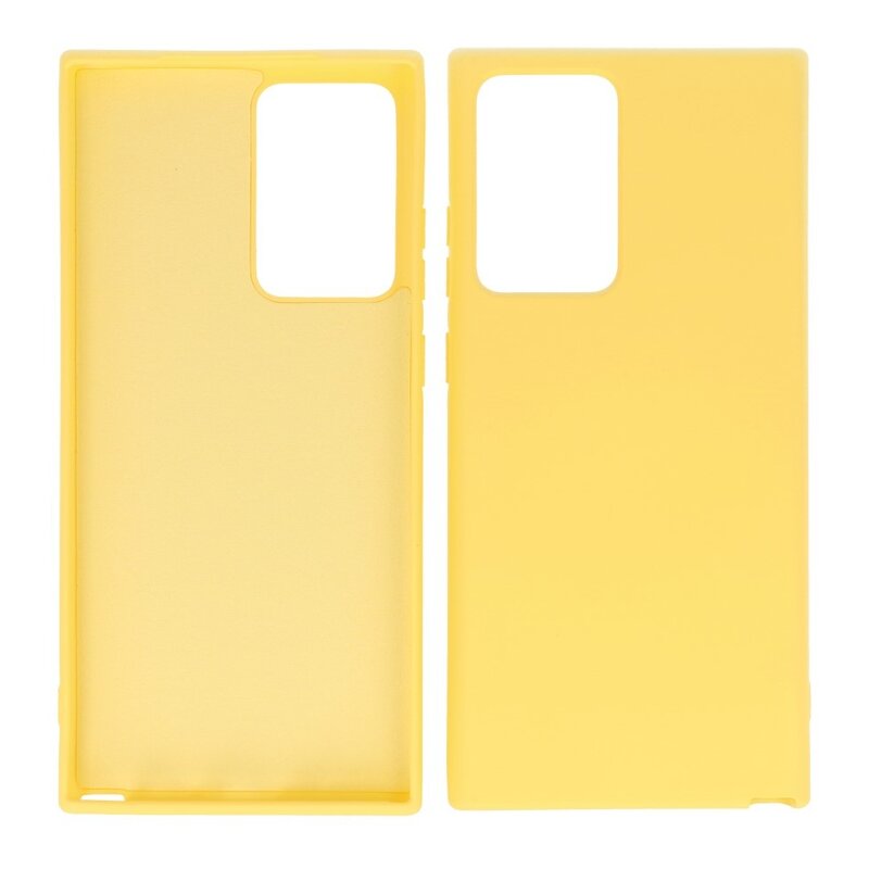 2,0 mm tyk mode farve TPU taske til Samsung Galaxy Note 20 ultra gul