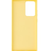 Coque en TPU couleur tendance de 2,0 mm d'épaisseur pour Samsung Galaxy Note 20 Ultra Jaune