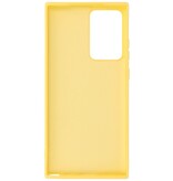 Custodia in TPU color moda spessa 2,0 mm per Samsung Galaxy Note 20 Ultra Yellow