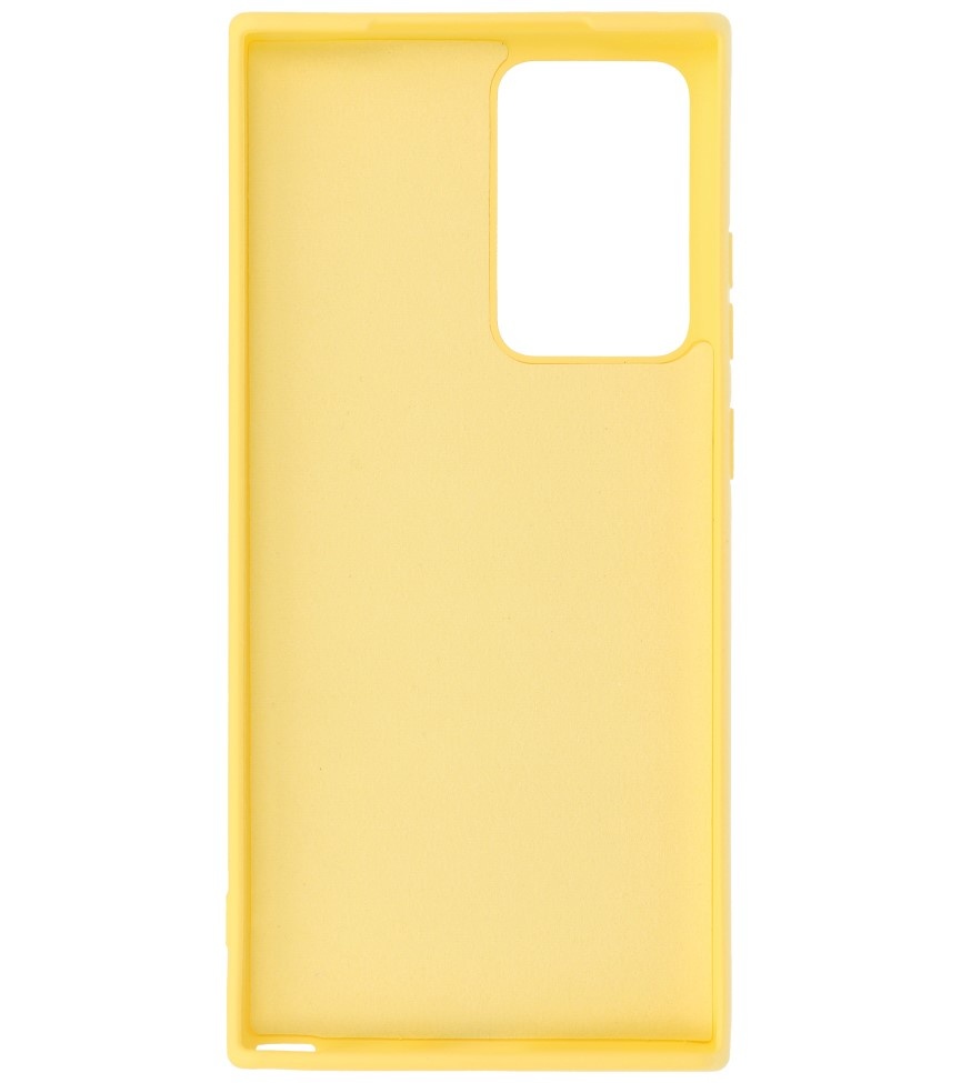 2.0mm Thick Fashion Color TPU Case for Samsung Galaxy Note 20 Ultra Yellow