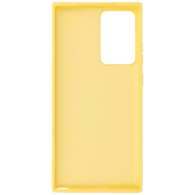 Custodia in TPU color moda spessa 2,0 mm per Samsung Galaxy Note 20 Ultra Yellow