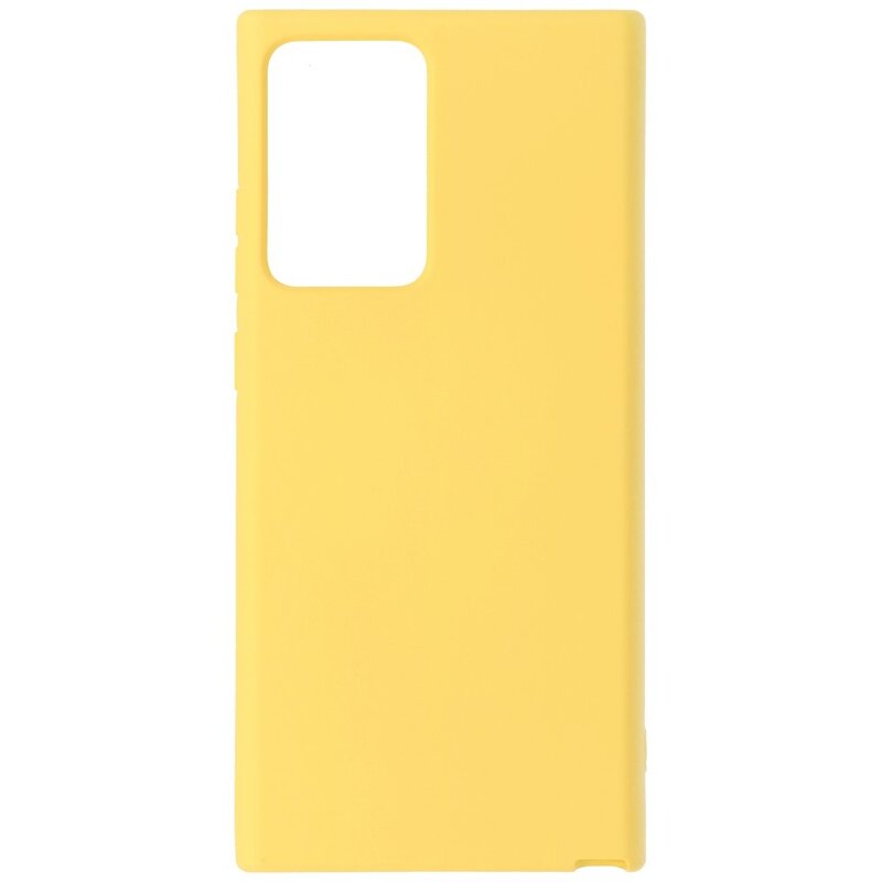 Custodia in TPU color moda spessa 2,0 mm per Samsung Galaxy Note 20 Ultra Yellow