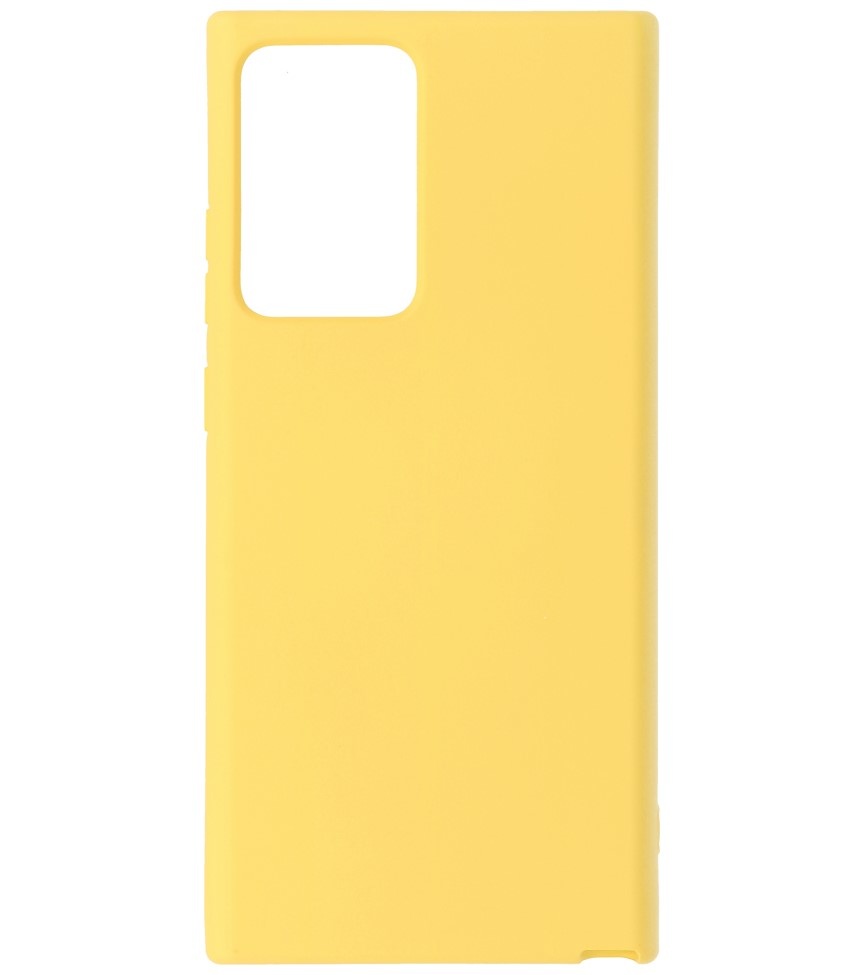 Custodia in TPU color moda spessa 2,0 mm per Samsung Galaxy Note 20 Ultra Yellow