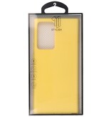 2,0 mm tyk mode farve TPU taske til Samsung Galaxy Note 20 ultra gul