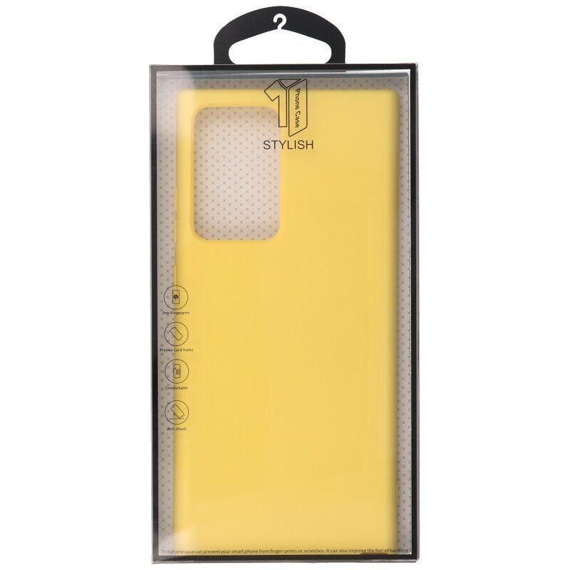 Custodia in TPU color moda spessa 2,0 mm per Samsung Galaxy Note 20 Ultra Yellow