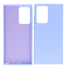Funda de TPU de color de moda gruesa de 2.0 mm para Samsung Galaxy Note 20 Ultra púrpura