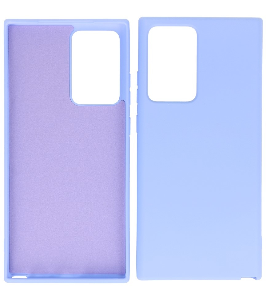 Estuche de TPU de color de moda de 2.0 mm de espesor para Samsung Galaxy Note 20 Ultra púrpura