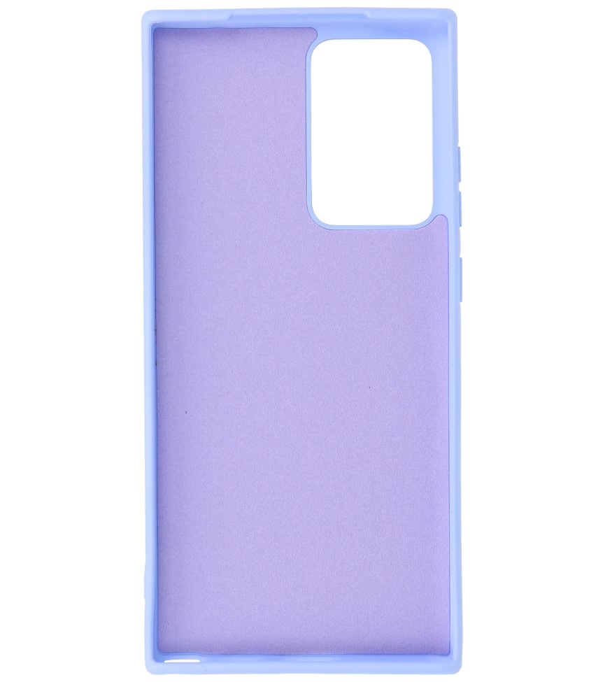 Estuche de TPU de color de moda de 2.0 mm de espesor para Samsung Galaxy Note 20 Ultra púrpura