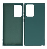2,0 mm dicke Modefarbe TPU-Hülle für Samsung Galaxy Note 20 Ultra Dark Green
