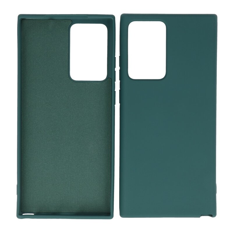 2,0 mm dicke Modefarbe TPU-Hülle für Samsung Galaxy Note 20 Ultra Dark Green