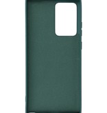Coque en TPU couleur tendance de 2,0 mm d'épaisseur pour Samsung Galaxy Note 20 Ultra vert foncé