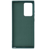 2,0 mm dicke Modefarbe TPU-Hülle für Samsung Galaxy Note 20 Ultra Dark Green
